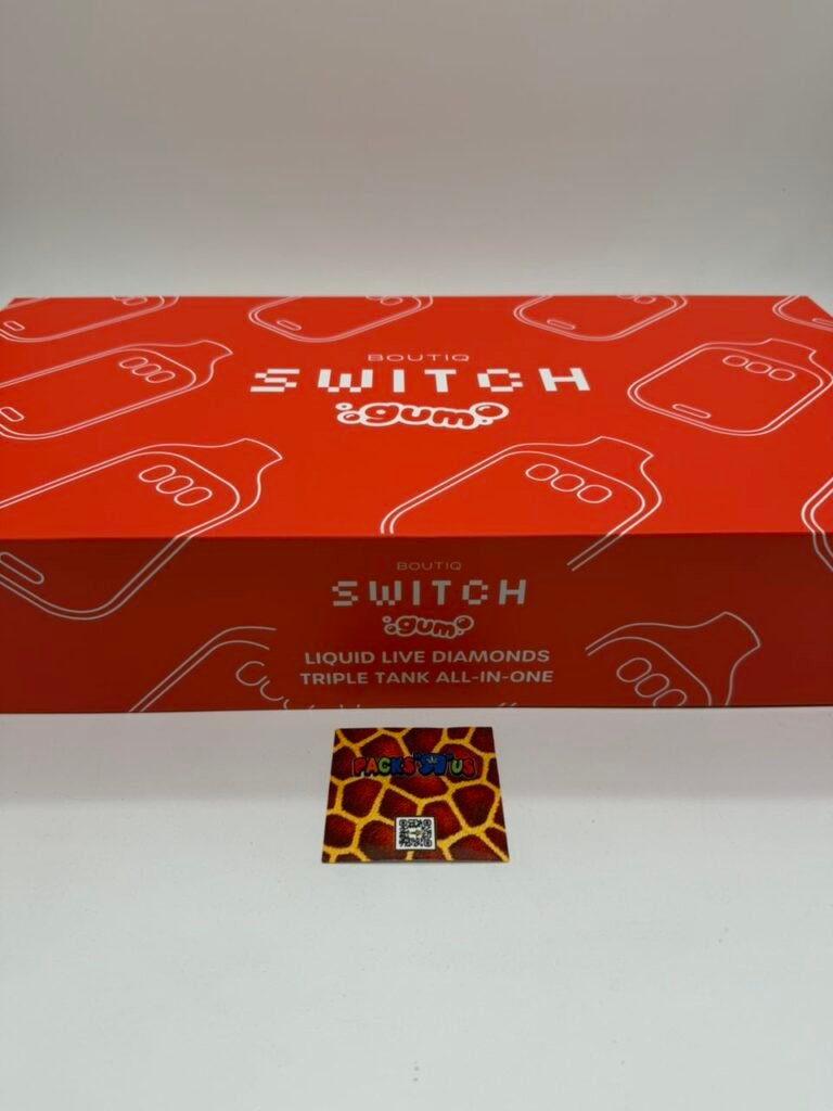 BOUTIQ Switch V5 GUM Edition 2G Disposable Triple Tank Liquid Live Diamonds